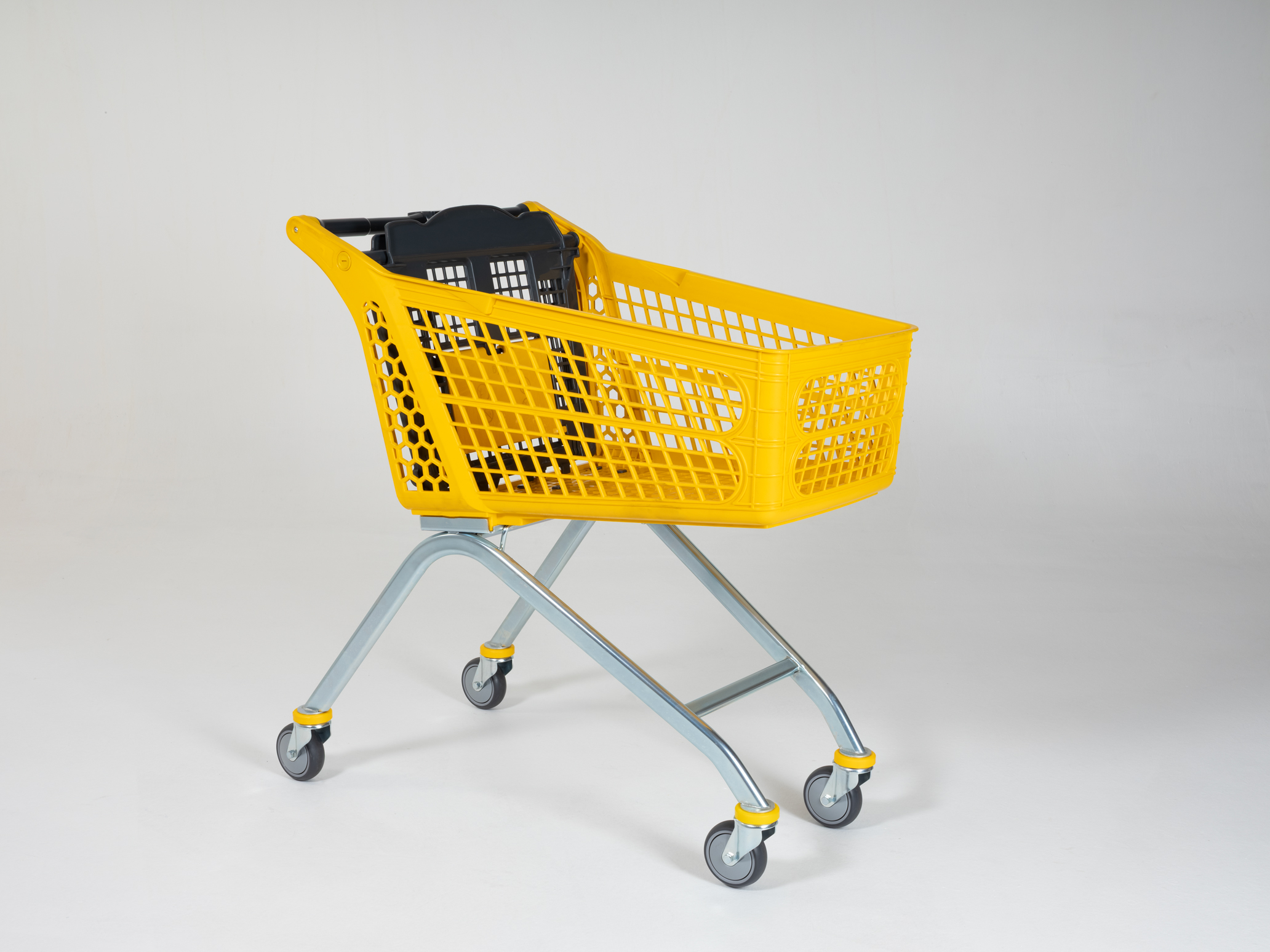 100 LT Metal Ayak Plastik Martket Arabası 